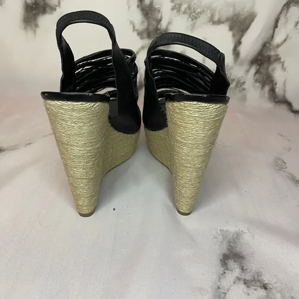 Steve by Steven Madden Breannaa Slingback Espadrille Wedge Sandals 9.5
